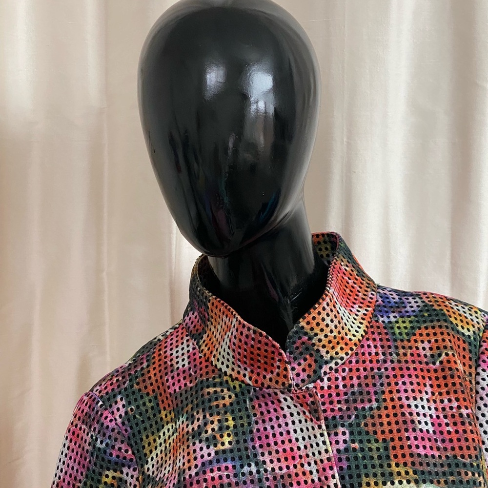 WORTH NEW YORK colorful abstract jacket.  size 8 - Picture 2 of 14